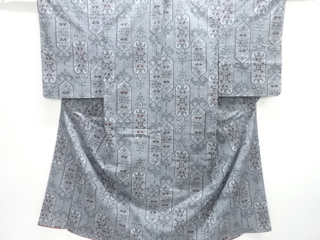 JAPANESE KIMONO / ANTIQUE KIMONO / TAISHO ROMAN STYLE / SILK / FLORAL SARASA